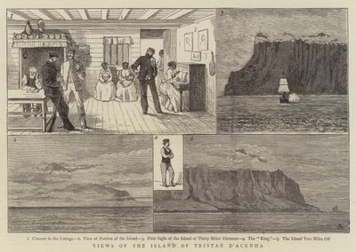 トリスタンダクーニャ島の景色 作： Alfred Chantrey Corbould